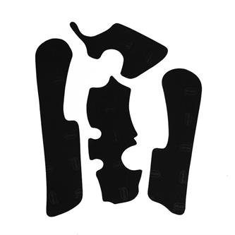 paratelaio adesivo in gomma vibram per ktm 350 exc f 12 16 nero