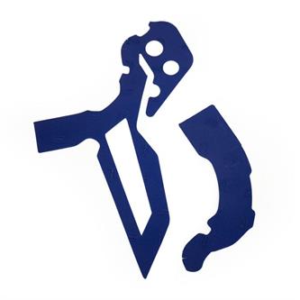 paratelaio adesivo in gomma vibram per husqvarna 125 tc 19 21 blu