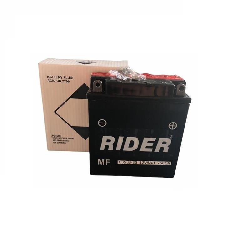 Batteria Rider CB5LBBS ITALJET Adly 50cc 0000-0000 (Yuasa code YB5L-B)