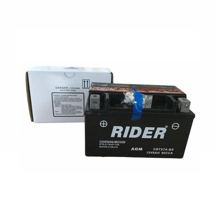 Batteria Rider CBTX7ABS KYMCO Agility 2T RS Naked R12 50cc (2010-2019) [Yuasa code YTX7A-BS]