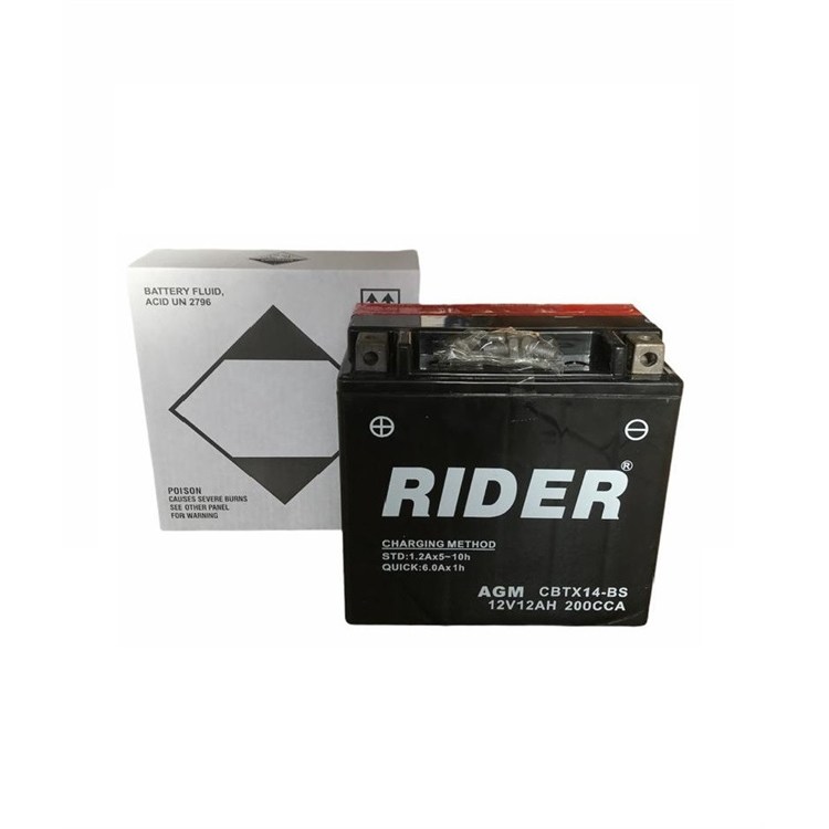 Batteria Rider CBTX14BS BMW R GS 1250cc (2019-2020)[Yuasa code YTX14-BS]