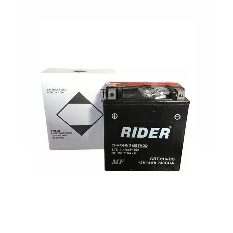 Batteria Rider CBTX16BS TRIUMPH Tiger XR/XRX 800cc 2015-2016 (Yuasa code YTX16-BS)