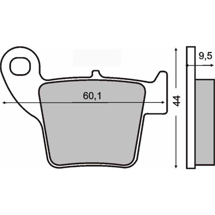 Pastiglie ceramiche RMS Honda CRF 250 X (04-17) posteriori
