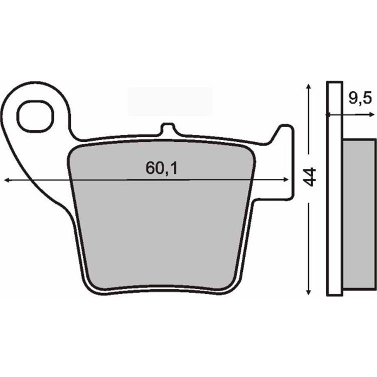 Pastiglie ceramiche RMS Honda CRF 450 R (2002-2022) posteriori