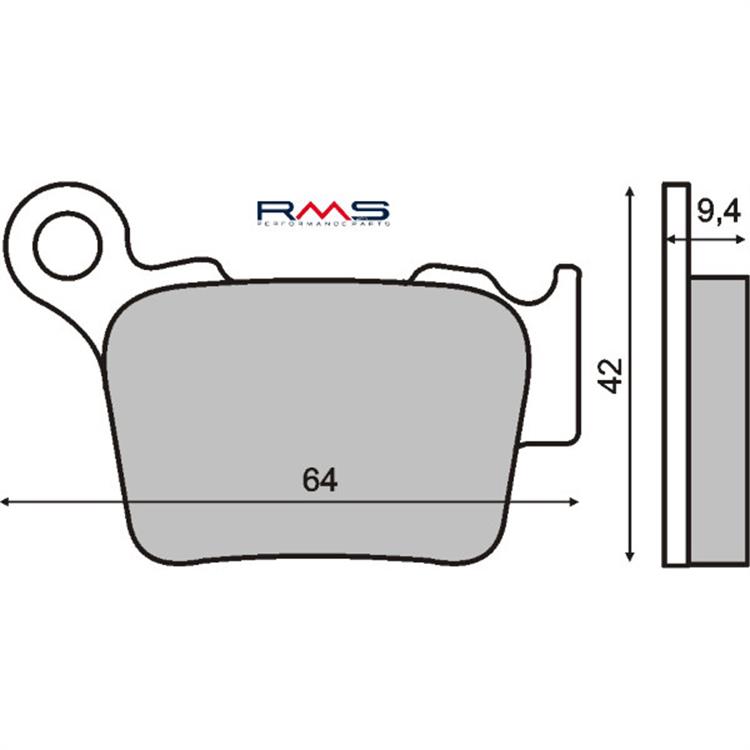 Pastiglie ceramiche RMS Husaberg 125 TE (13-14) posteriori 