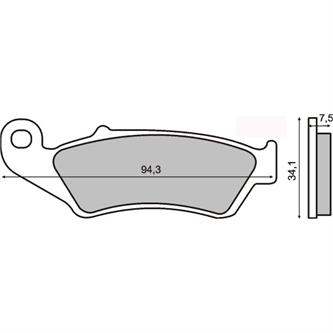pastiglie ceramiche rms yamaha yz 250 f 01 06