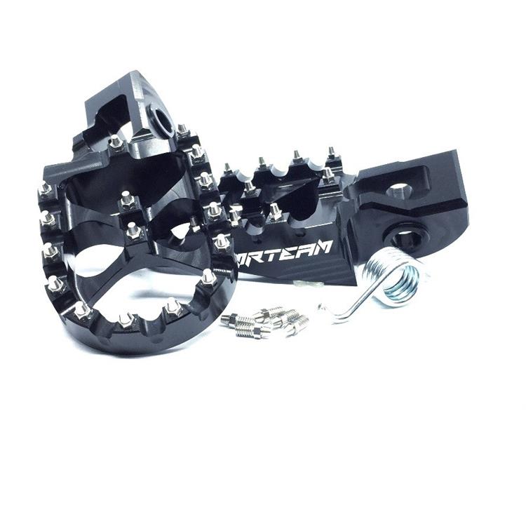 Coppia pedane in ergal KTM 85 SX (2018-2024) Nero