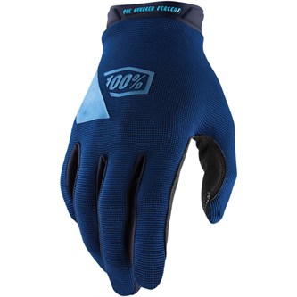 guanti cross adulto 100 ridecamp blu