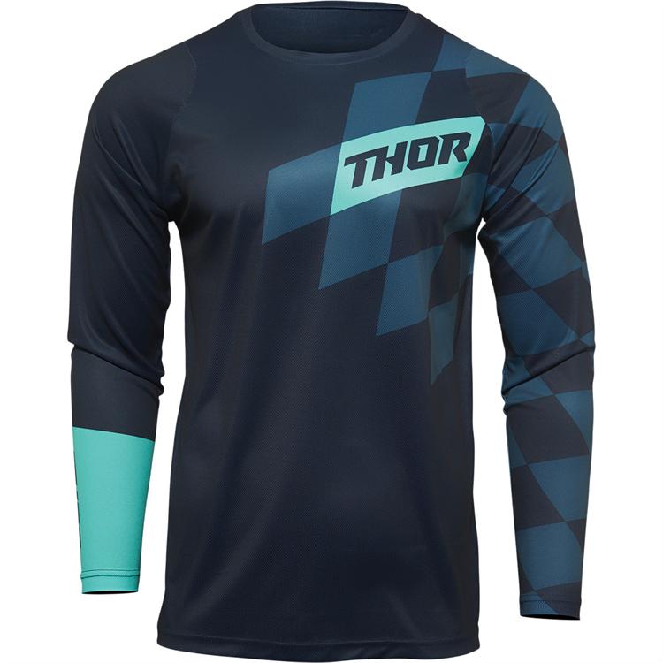 Maglia Cross Adulto THOR SECTOR BIRDROCK Blu Notte Celeste