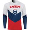 Maglia Cross Adulto THOR SECTOR CHEVRON Rosso Blu in Abbigliamento