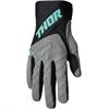 Guanti cross adulto THOR SPECTRUM Grigio Nero Menta in Abbigliamento