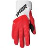 Guanti cross bambino THOR SPECTRUM Rosso Bianco in Abbigliamento