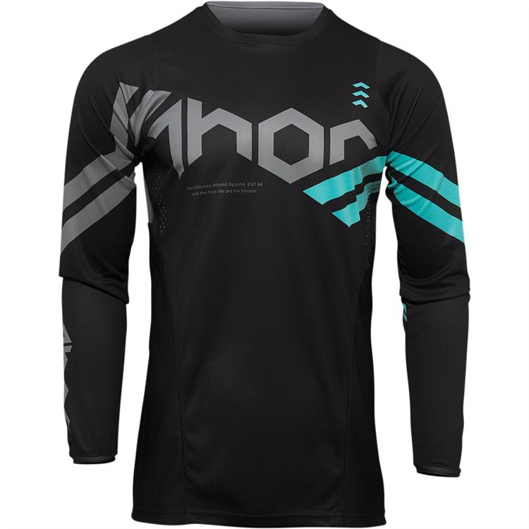 Maglia Cross Adulto THOR PULSE CUBE Nero Menta