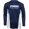 Maglia Cross Adulto THOR PULSE REACT Blu Marino Bianco in Abbigliamento