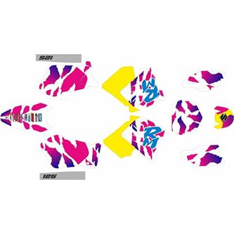 kit grafiche suzuki rm 125 01 08 retro