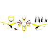 Kit grafiche originali Profive PFX 125 Gialle in Grafiche Pitbike Personalizzabili