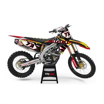 kit grafiche suzuki motocross red stroke