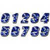Numero adesivo Blu militare PVC Altezza 5cm in Numeri Adesivi