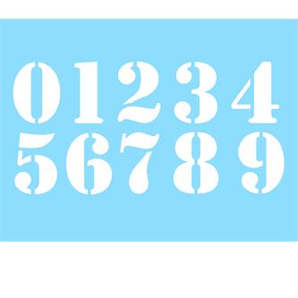numero adesivo bianco vintage pvc altezza 5cm