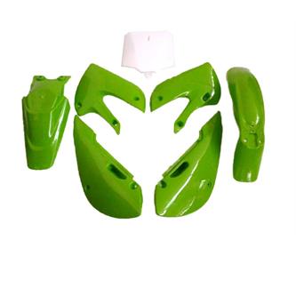 set plastiche klx verdi