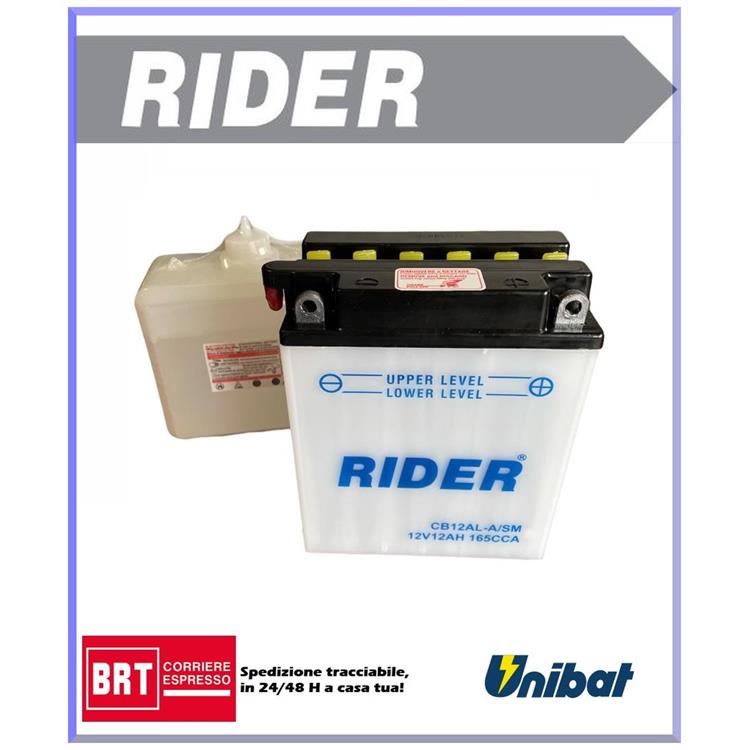Batteria Rider CB12ALASM APRILIA Atlantic [SP02] 125cc (2003-2005) [Yuasa code YB12AL-A2]