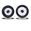 Set Cerchi + Gomme 17/14 Perno ruota 15MM RACING 2 Rosso in Cerchi e Gomme