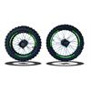 Set Cerchi + Gomme 17/14 Perno ruota 15MM RACING 2 Verde in Cerchi e Gomme