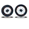 Set Cerchi + Gomme 17/14 Perno ruota 15MM RACING 3 Arancio in Cerchi e Gomme