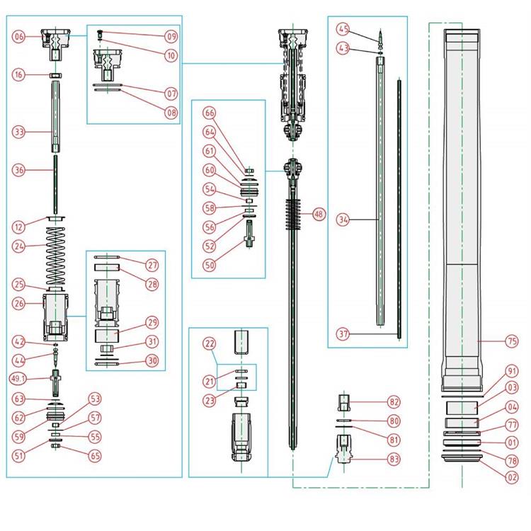 Ricambi forcella Beta RR 300 (2020-2025) - Dado regol. estens. [82]*