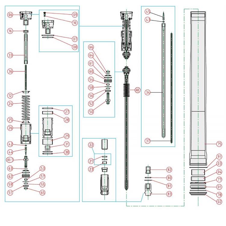 Ricambi forcella Gasgas 125 MC (2021-2025) - Boccole fodero [4]