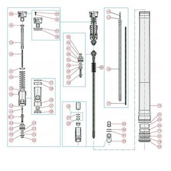 ricambi forcella honda crf 450 r 13 14 tampone 13