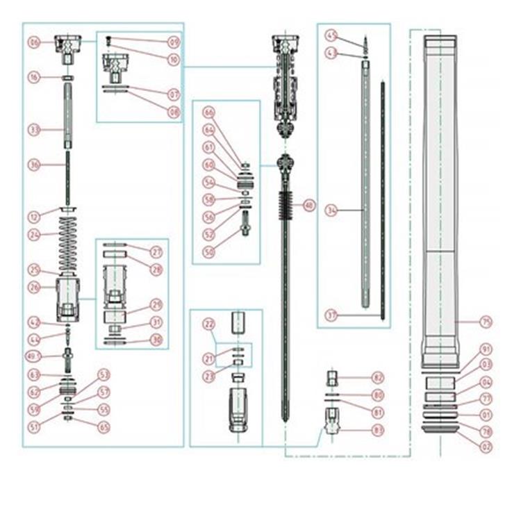 Ricambi forcella Honda CRF 450 R (2013-2014) - Tampone [13]