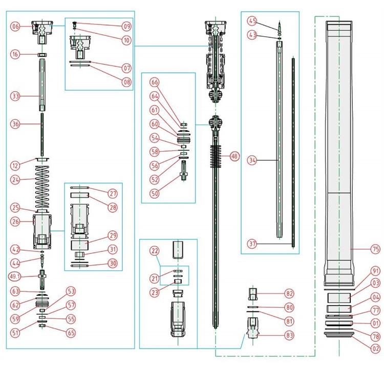 Ricambi forcella TM EN/MX 300 (2013-2021) - Rondella paraolio [77]
