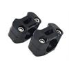 Adattatori manubrio 22/28 mm CNC Nero in Manubri e Comandi