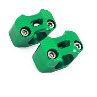 kit adattatore manubrio 22 28 mm verde