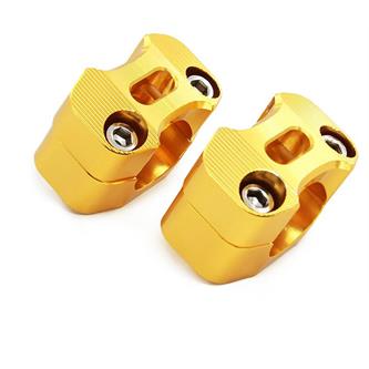 kit adattatore manubrio 22 28 mm oro