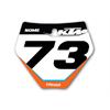 Grafica tabella portanumero KTM Orange Flakes in Grafiche Motocross al dettaglio