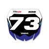 Grafica tabella portanumero Yamaha Blue Dream in Grafiche Motocross al dettaglio