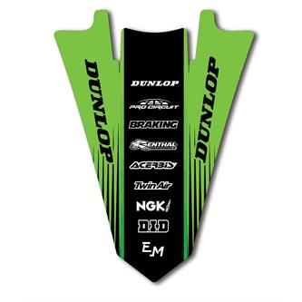 grafica parafango posteriore kawasaki green wake