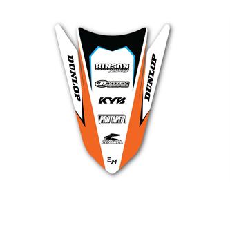 grafica parafango posteriore ktm orange flakes