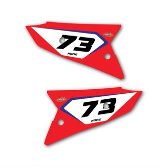 grafiche fianchetti portanumero honda red scratch