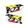 Grafiche fianchetti portanumero Suzuki Yellow Edge in Grafiche Motocross al dettaglio