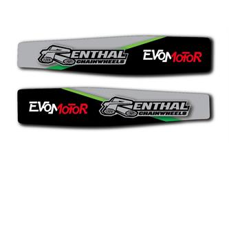 adesivi forcellone kawasaki green wake