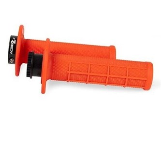 manopole enduro lock on racetech arancione fluo