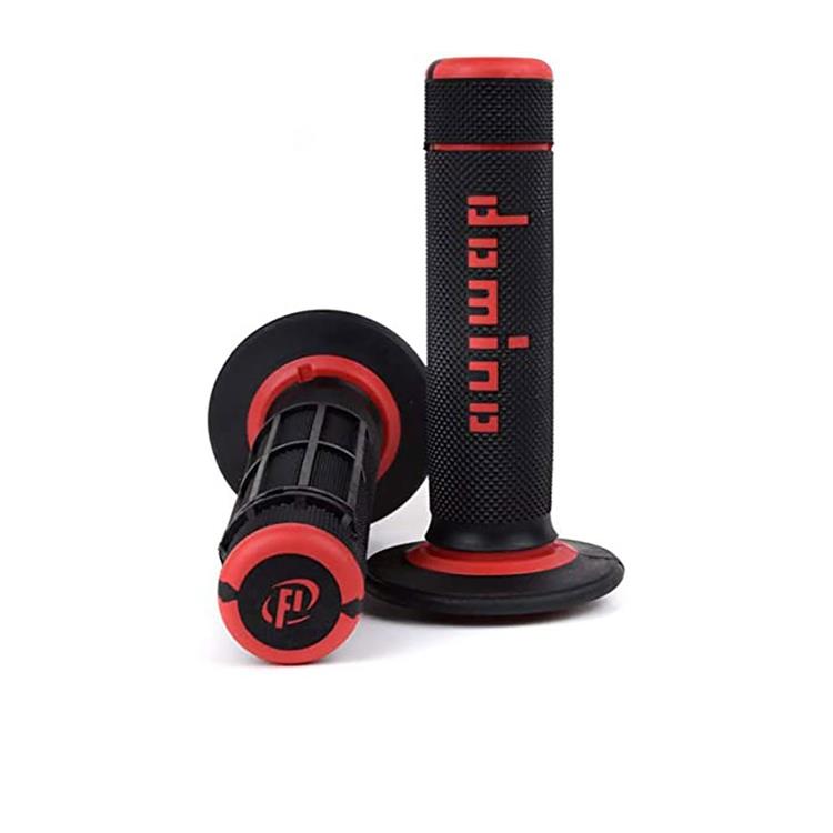 Manopole motocross Domino Off Road Nero - Rosso