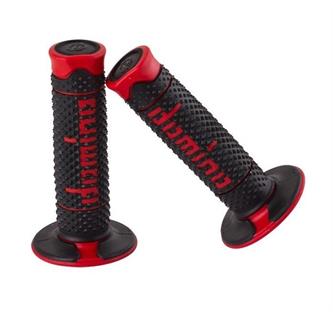 manopole motocross domino dsh nero rosso