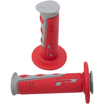 manopole motocross pro grip 793 rosso grigio