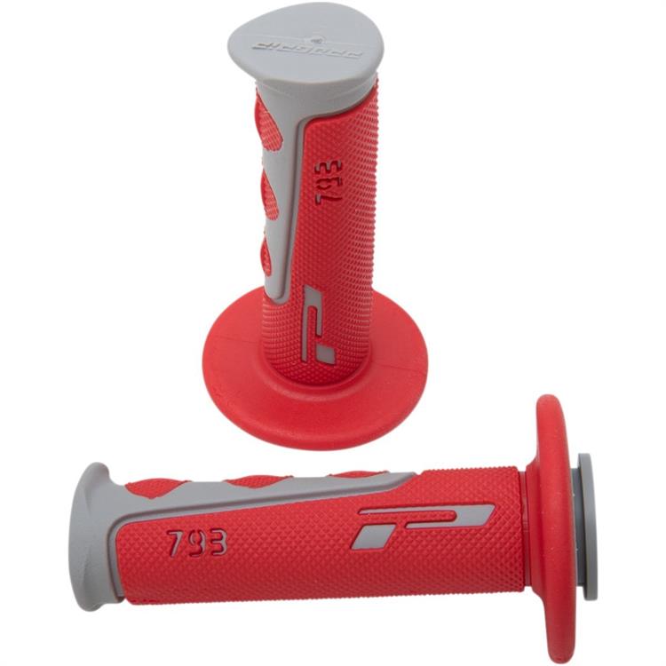 Manopole motocross Pro Grip 793 Rosso Grigio