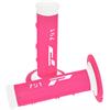 Manopole motard Pro Grip 791 bianco/rosa fluo in Manubrio e parti Motard