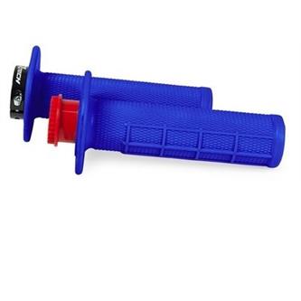 manopole motard lock on racetech blu